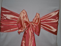 Taffeta Wedding Chair Sashes